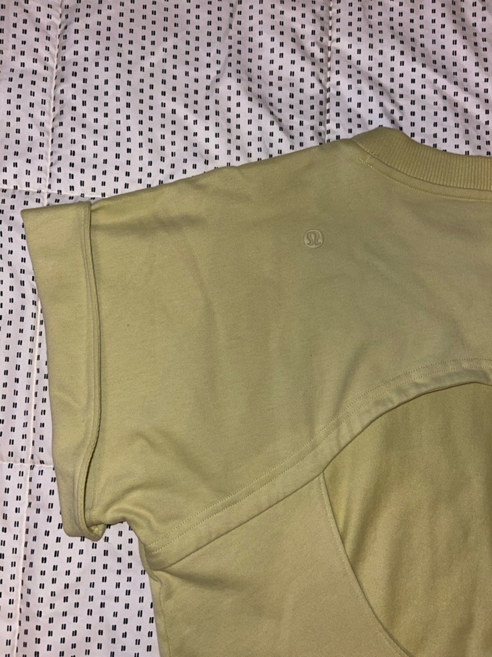 Lululemon Yellow/Green Short Sleeve Bodysuit